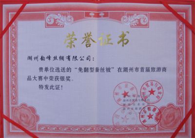 免翻型蚕丝被银奖